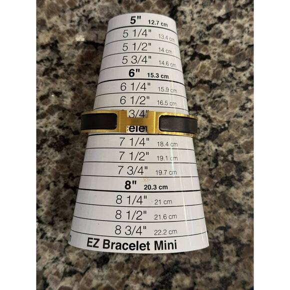 Hermes H Clic Bracelet Bangle Gold Tone / Black w/ Box & Dust Bag - TS 335929 - Picture 2 of 11